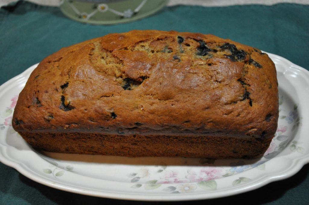 wild bueberry banana bread