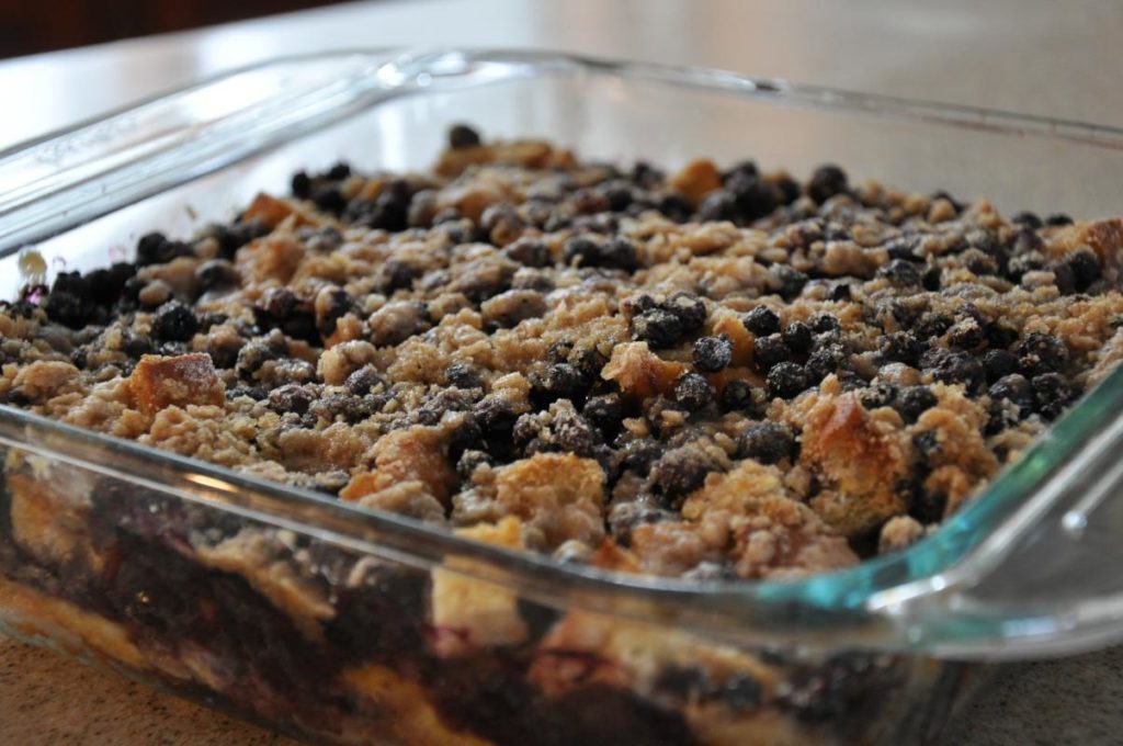 Wild Blueberry Breakfast Casserole